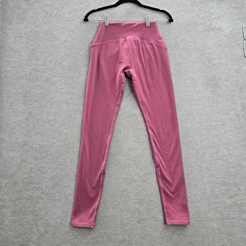 Alphalete Women Activewear Pants S Pink Yoga Legging Logo 27" Inseam